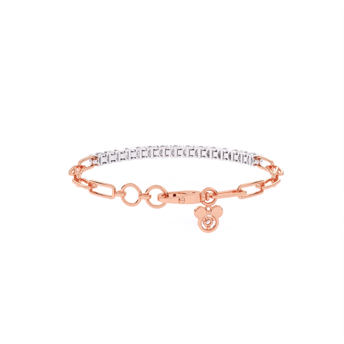 Round Link Lab Diamond Bracelet